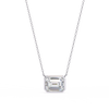 Emerald-Cut Bezel Solitaire Pendant