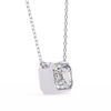 Emerald-Cut Bezel Solitaire Pendant