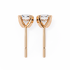 Round Brilliant-Cut Natural Diamond Stud Earrings