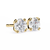 Round Brilliant-Cut Natural Diamond Stud Earrings