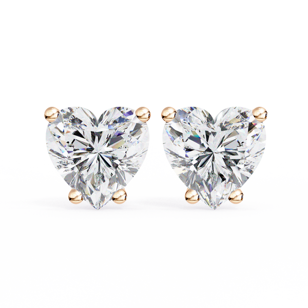 Elegance Heart Diamond Earrings