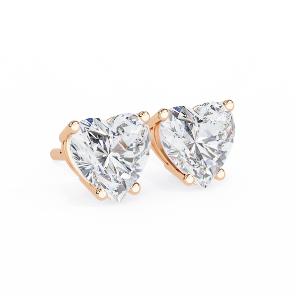 Elegance Heart Diamond Earrings
