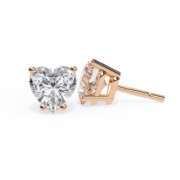 Elegance Heart Diamond Earrings