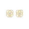 Trinity Clover Diamond Stud Earring