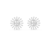 Solara Sunburst Diamond Stud Earring