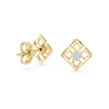 Nova Lattice Geometric Square Diamond Stud Earring