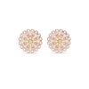 Regalia Filigree Rosette Diamond Stud Earring