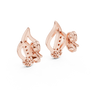 Ember Flame Diamond Cluster Stud Earring