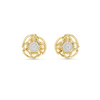 Mandala Halo Diamond Stud Earring