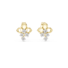 Bloom Cross Diamond Stud Earring