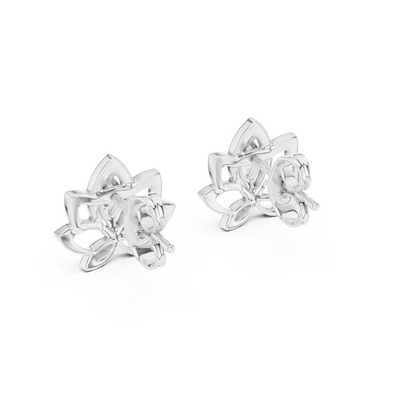Padma Lotus Marquise Stud Earring