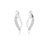 Cascade Wave Diamond Stud Earring