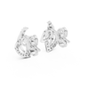 Aria Twin-Petal Diamond Stud Earring