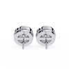 Elegant Round Natural Diamond Stud Earrings
