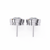 Elegant Round Natural Diamond Stud Earrings