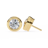 Elegant Round Natural Diamond Stud Earrings