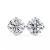 Round Cut Natural Diamond Stud Earrings
