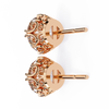 Round Cut Natural Diamond Stud Earrings