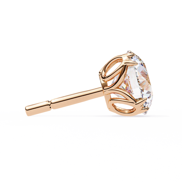 Classic 6-Prong Natural Diamond Round Stud Earrings