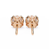 Classic 6-Prong Natural Diamond Round Stud Earrings