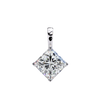Princess-Cut Natural Diamond Solitaire Pendant