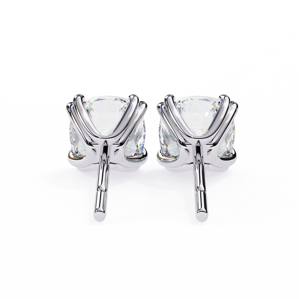 Regal Cushion Diamond Earrings