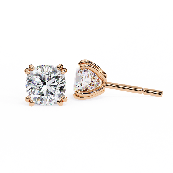 Regal Cushion Diamond Earrings