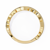 Yellow Gold Round Diamond Leaf and Vine Eternity Band