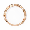 Rose Gold Round Diamond Leaf and Vine Eternity Band