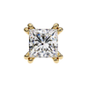 Princess Cut Lab Grown Diamond Rose Gold Stud Earring