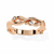 Rose Gold Round Diamond Leaf and Vine Eternity Band