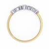 Yellow Gold Round Diamond Scattered Cluster Ring
