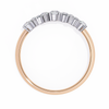 Rose Gold Round Diamond Scattered Cluster Ring