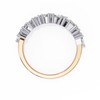 Yellow Gold Mixed Cut Diamond Scattered Half Eternity Ring