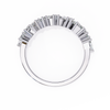 White Gold Mixed Cut Diamond Scattered Half Eternity Ring