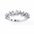White Gold Mixed Cut Diamond Scattered Half Eternity Ring