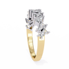 Yellow Gold Mixed Cut Diamond Scattered Half Eternity Ring