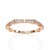 Rose Gold Round Diamond Milgrain Station Eternity Band