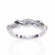 White Gold Round Diamond Twisted Vine Half Eternity Band