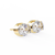 Two-Tone Natural Diamond Stud Earrings