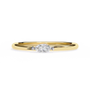 Yellow Gold Marquise Diamond East-West Solitaire Ring