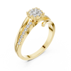 Aurelia Halo Cluster Diamond Engagement Ring
