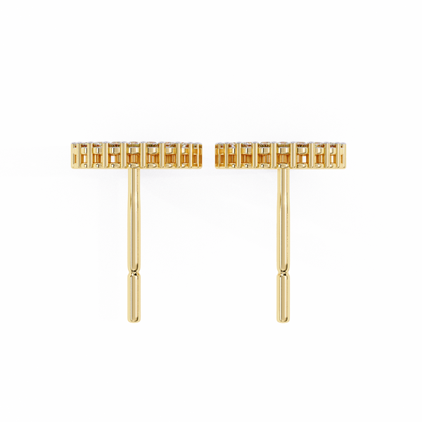 Flora Round Diamond Earrings