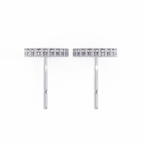 Flora Round Diamond Earrings