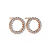 Flora Round Diamond Earrings