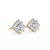 Princess Cut Natural Diamond Stud Earrings