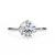 White Gold Round Diamond Three-Prong Solitaire Engagement Ring