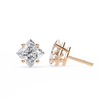 Princess Cut Natural Diamond Stud Earrings