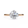 Rose Gold Round Brilliant Solitaire Diamond Engagement Ring