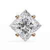 Princess Cut Natural Diamond Stud Earrings